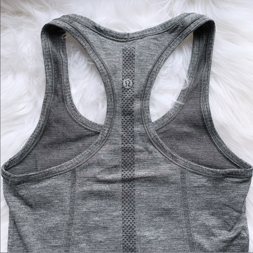 lululemon athletica Grey Racerback Tank Top